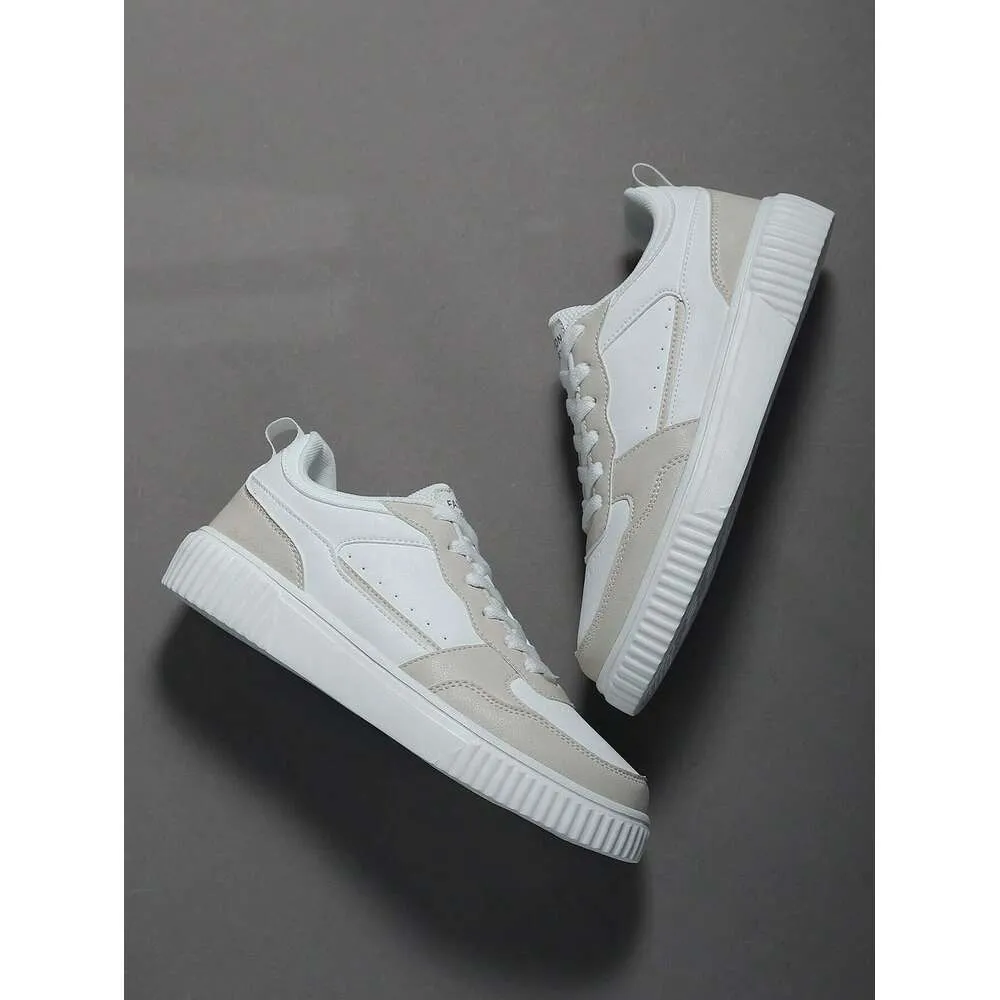 Athletic Men S Beige Casual Fashion Lightweight Sneakers Board Shoes Skate Ddmysaturn_voghion.com