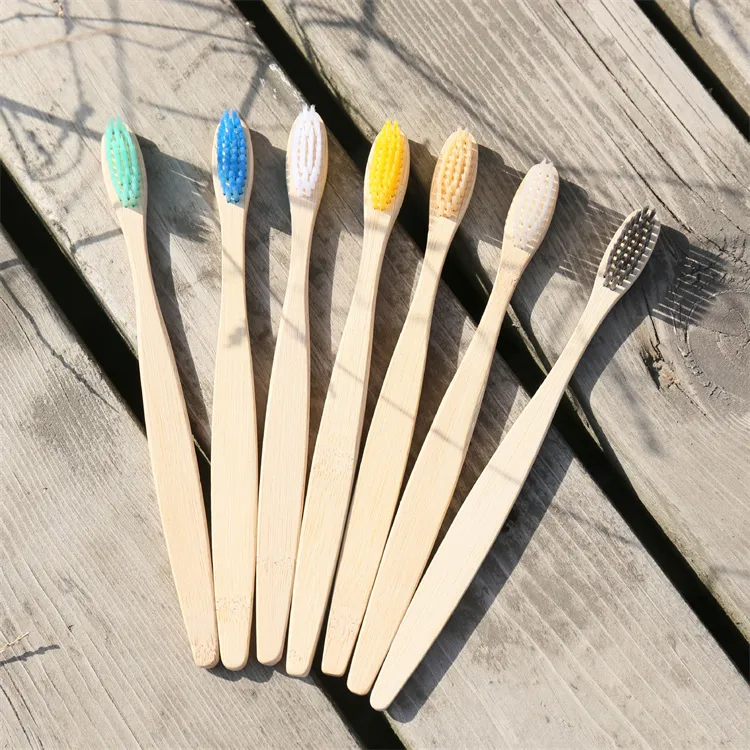 Weiche Bambuszahnbrste Mit Nylonborsten Regenbogen... Von 0,49  | DHgate