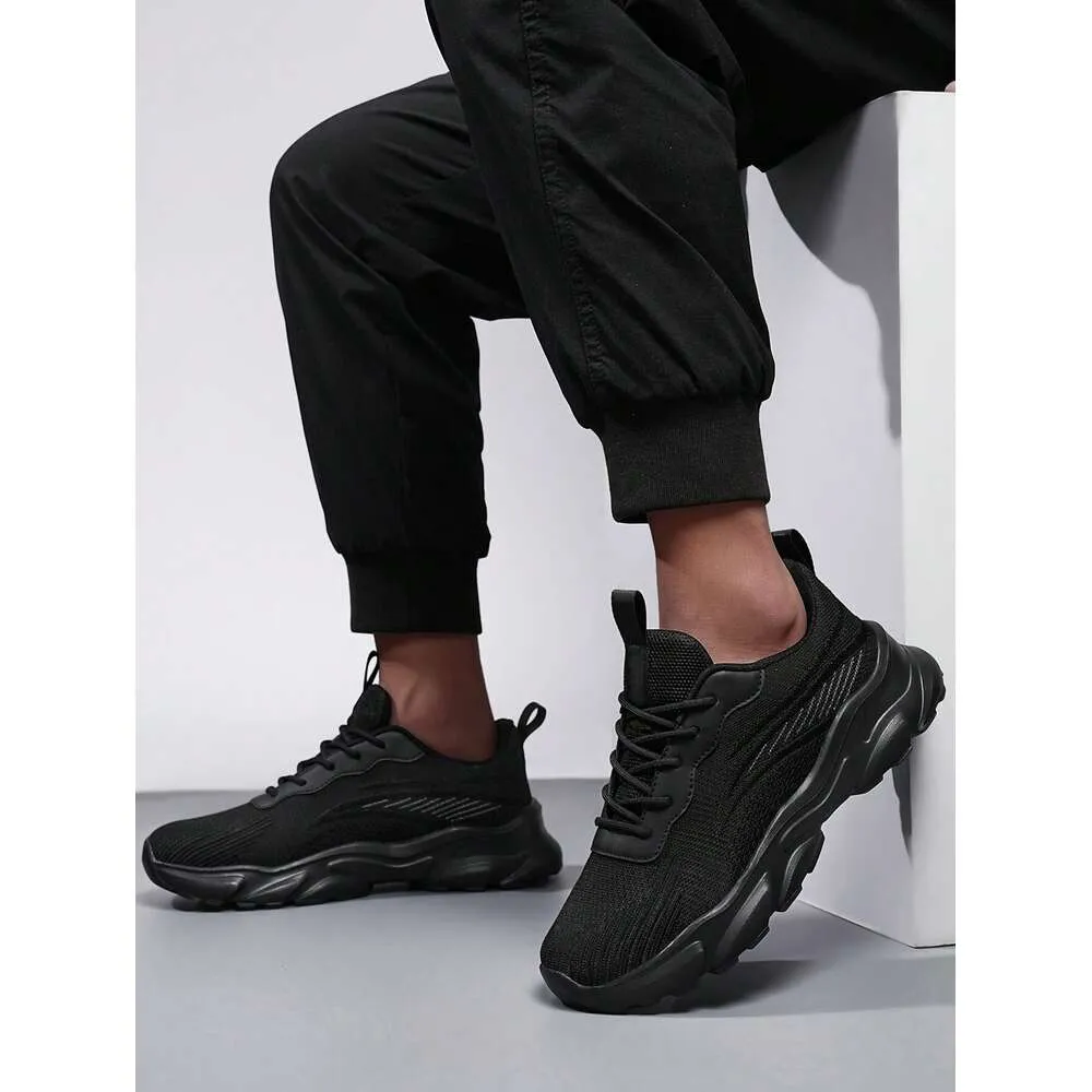 Comfortable Men S Breathable Non Slip Durable Solid Color Running Athletic Shoes Casual Ddmysaturn_voghion.com