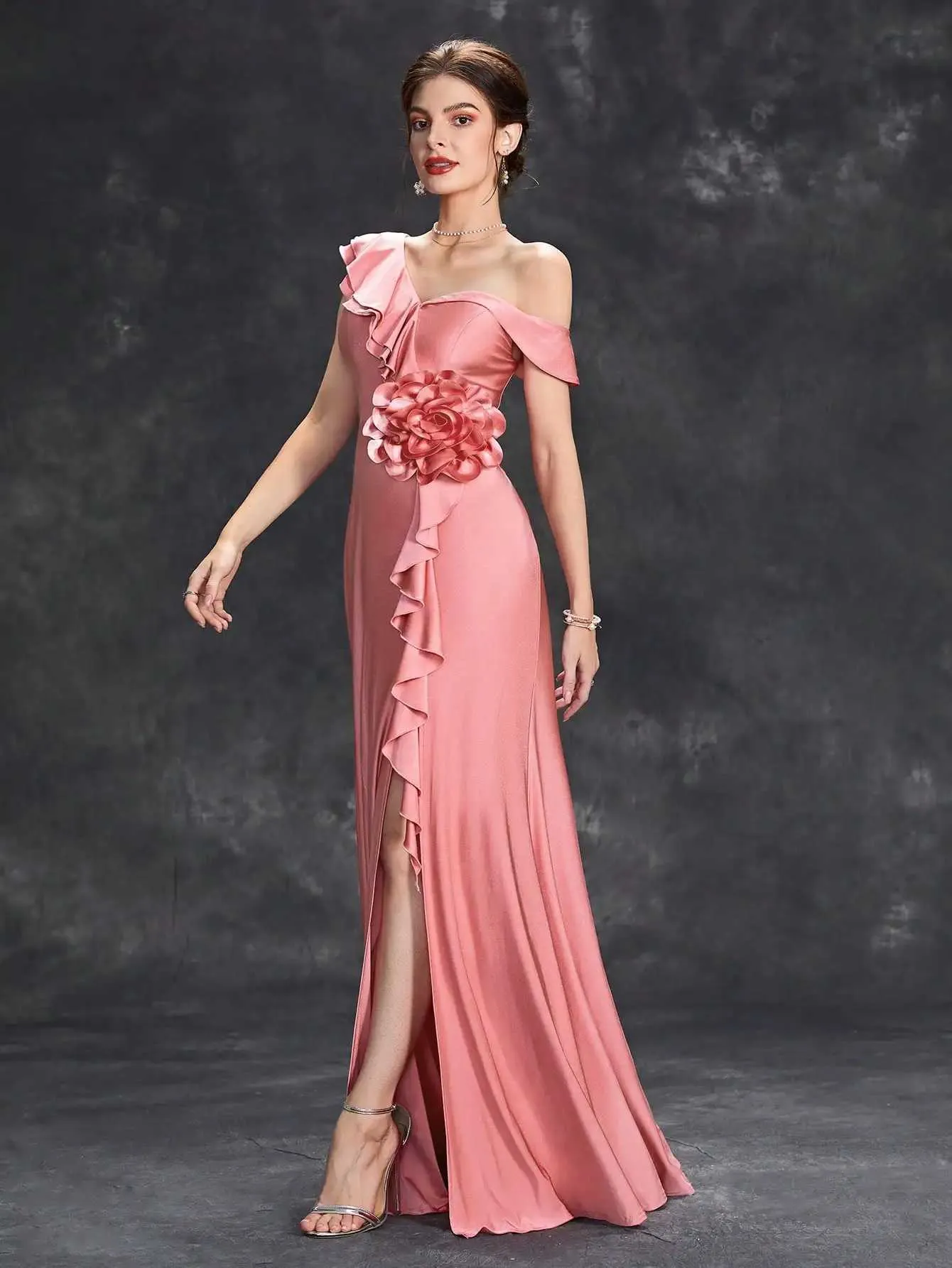 Sexy V Collar Halter Irregular Fishtail Evening Dress Sexy V Collar Halter Irregular Fishtail Evening Dress