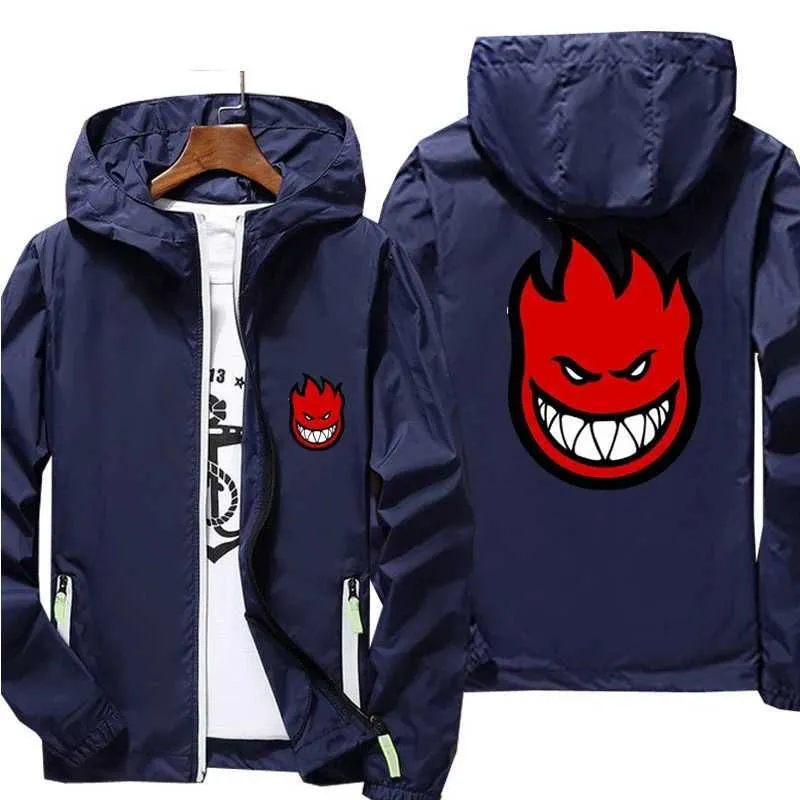 Ripper Spitfire Zombie Wheels Bomber Man Jacka Plus Size Tunn Windbreaker Skin Ultra Light Slim Fit Pilot Huvkappa_voghion.com