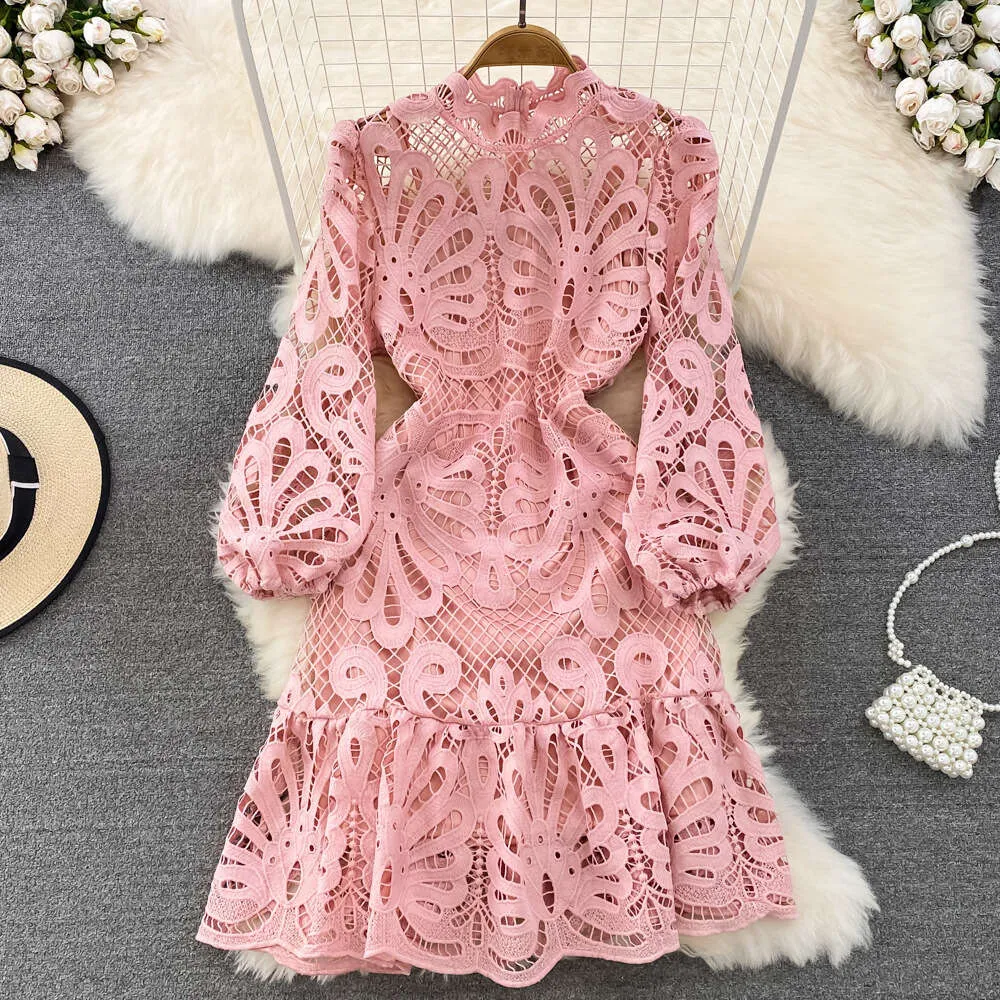 Court Style Stand Collar Bubble Sleeve Waist Shrink... From Join3, $38.2 |  DHgate.Com
