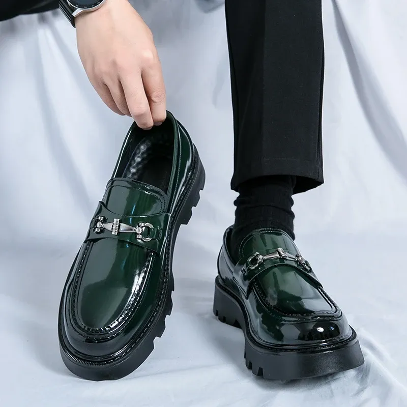 YUKETEN leather tassel loafer shoes 7C 緑 YUKETEN leather tassel loafer shoes 7C 緑 YUKETEN leather tassel