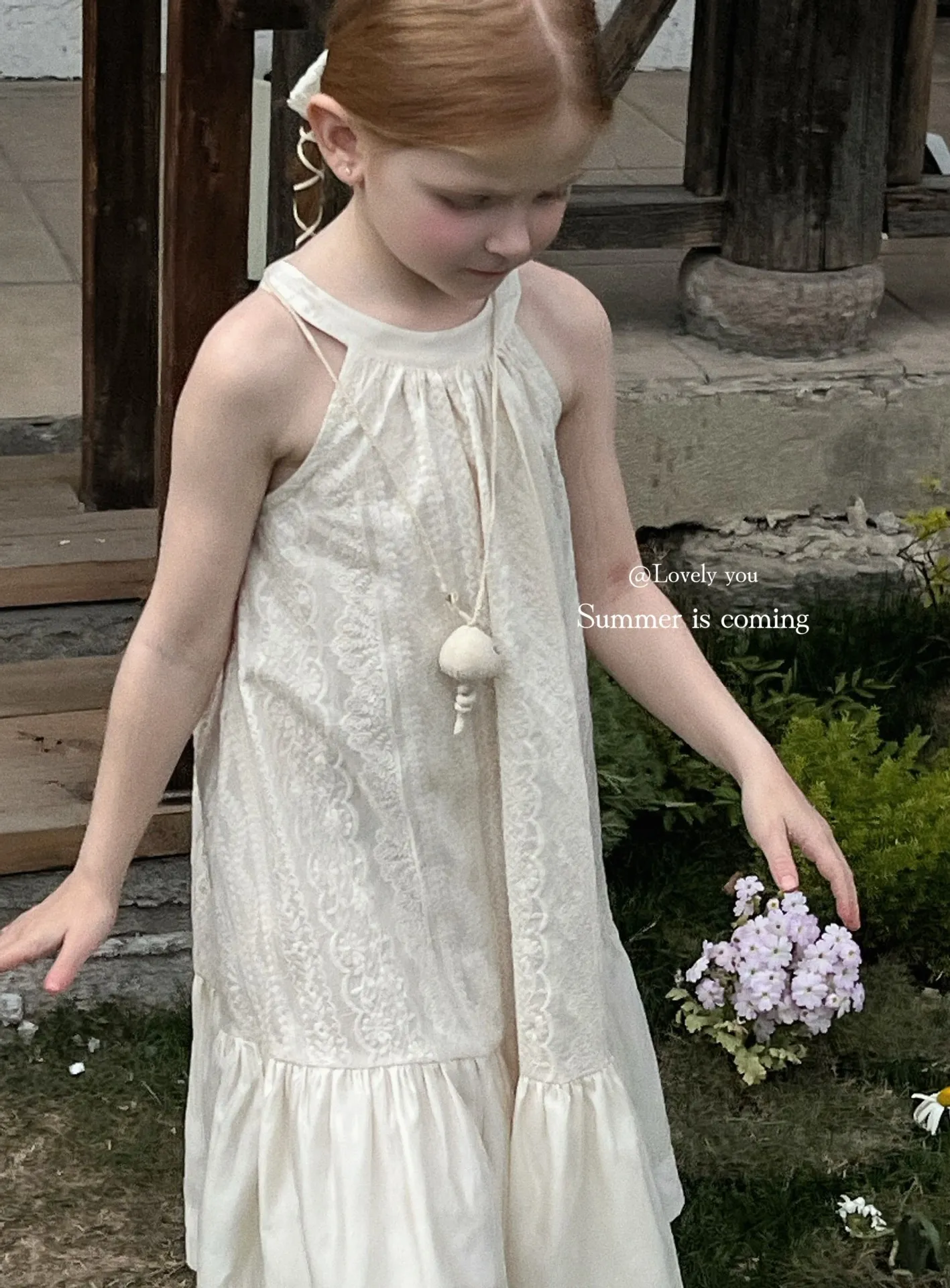 slim fit dress slacks Kids Merrin Halter Romper & Dress main image 1