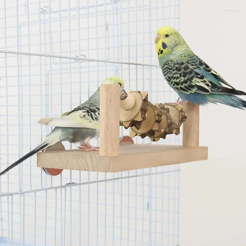 Curated visual reference: Visual Reference: Dhgate Com Upgradedsolid Wood Bird Playground Parrot Toy Activity