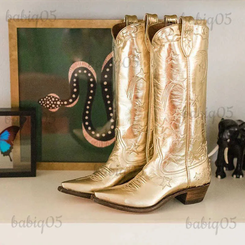 white and gold cowboy boots