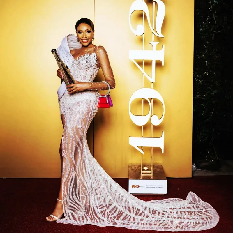 Ivory Mermaid Prom Dress