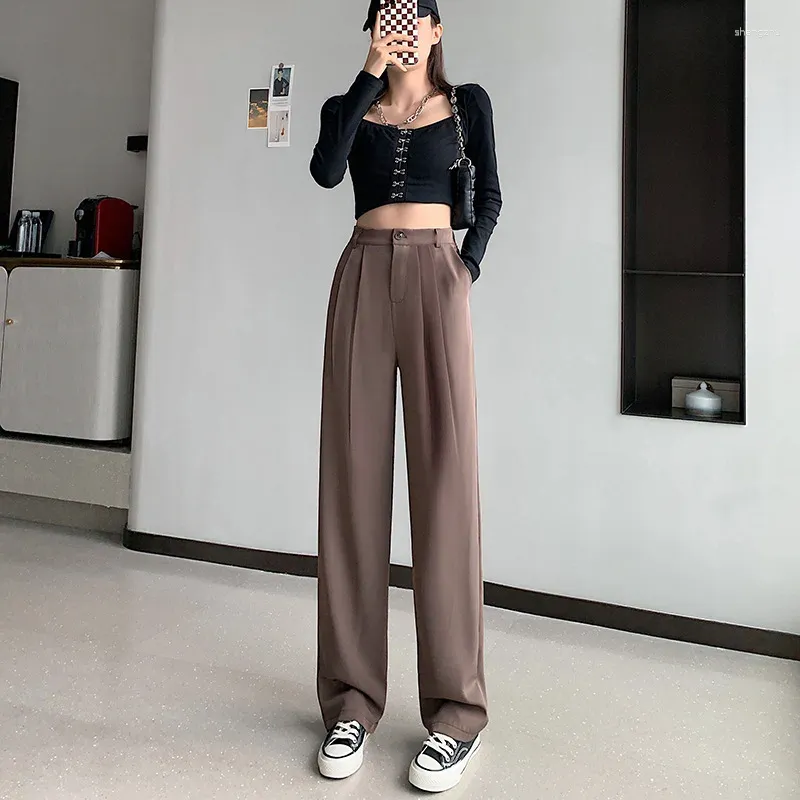 Korean fashion wide leg pants clearance