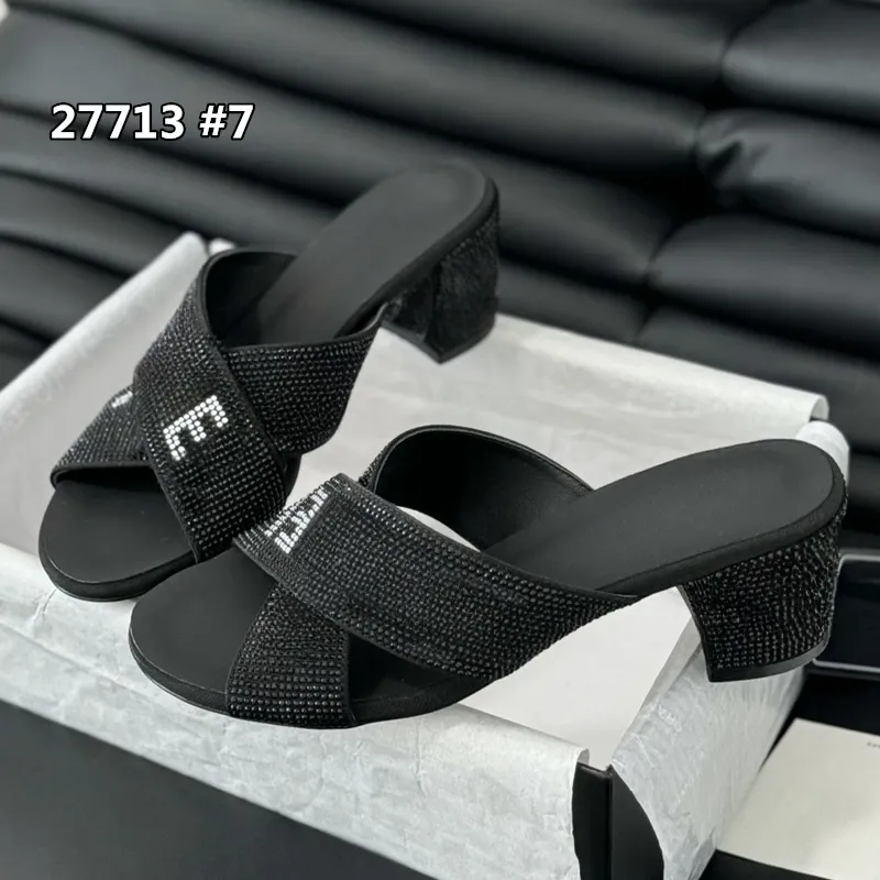 Save Big on Bulk Ladies Office Sandals Designer Slippers For Women Crystal  Sandals: Elegant Flat Sandals With Sparkling Stone Letter Design And