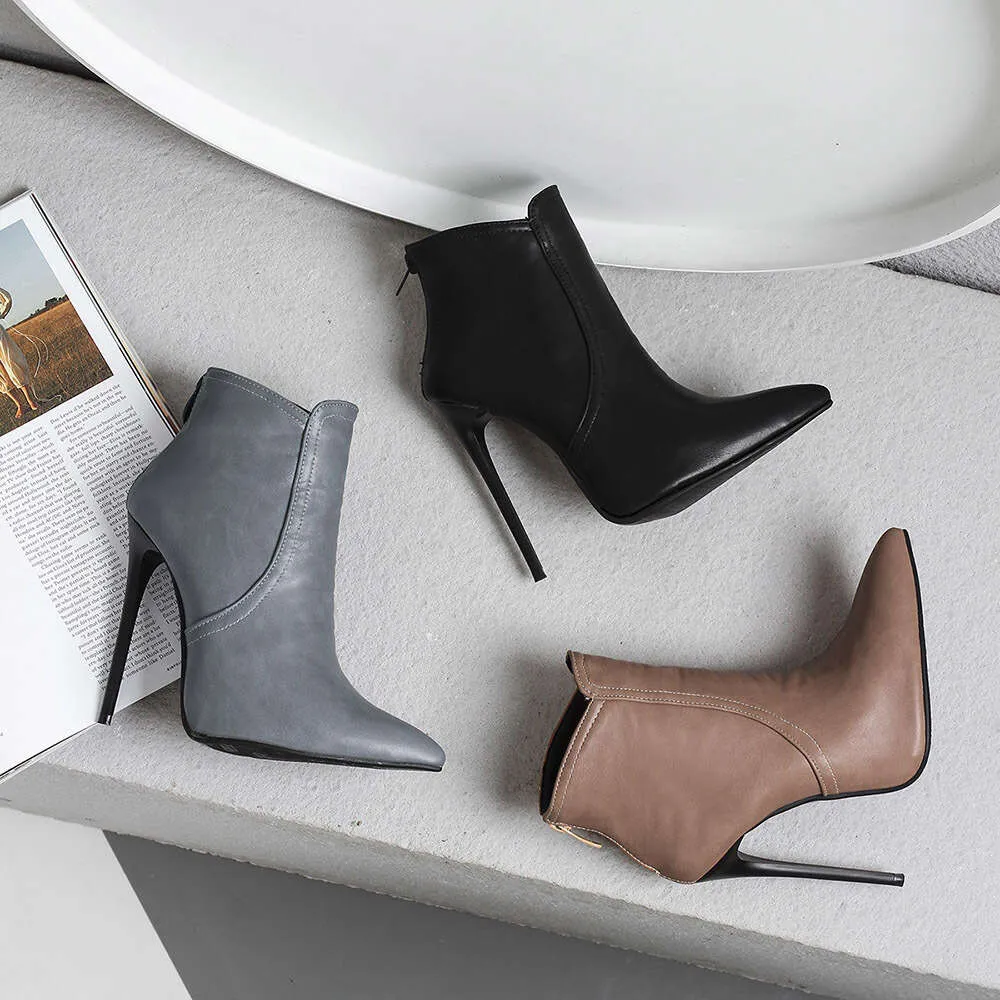 Office grey ankle boots hotsell