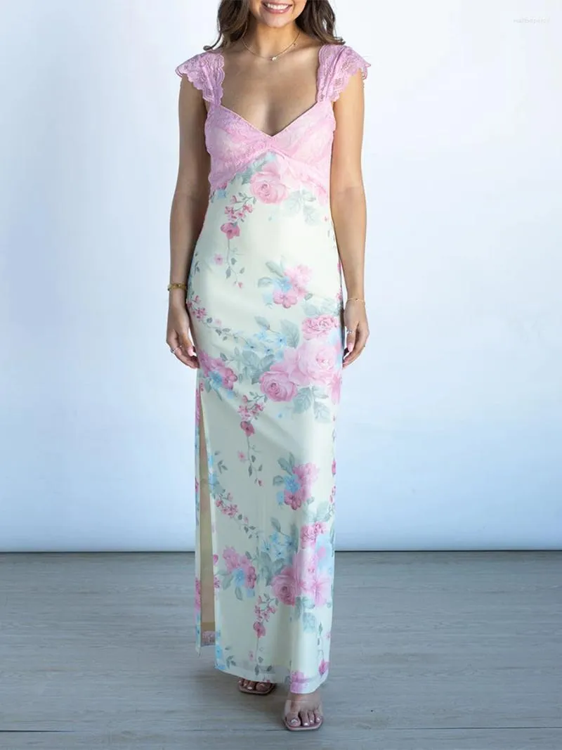 low cut casual dress Powder-Blue Short Halter Casual Dress with Buttons Powder Blue Print / XLarge