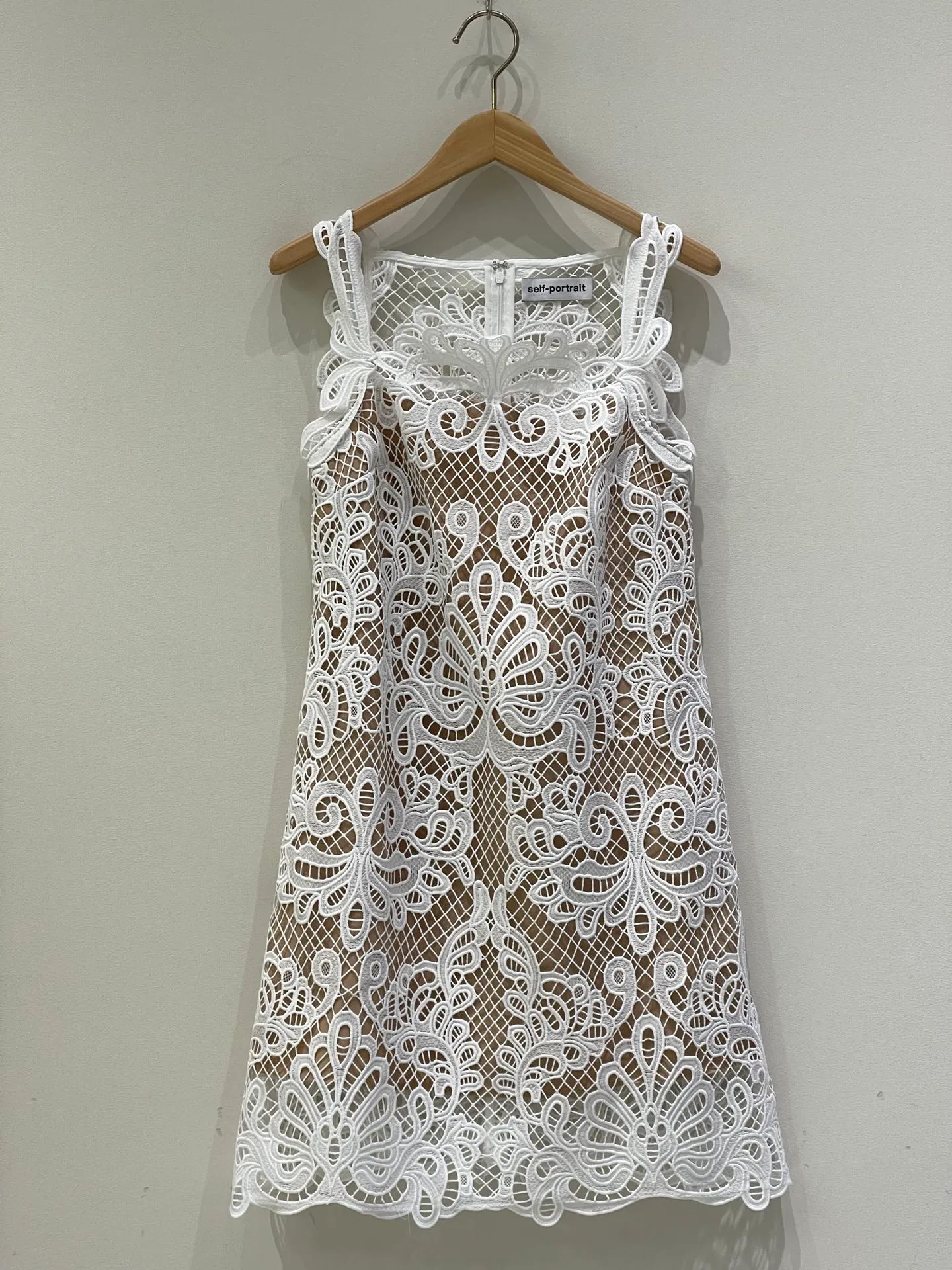 cos asymmetric silk dress with ties Linen A-Line Maxi Dress in White – shopstateside.us main image 0