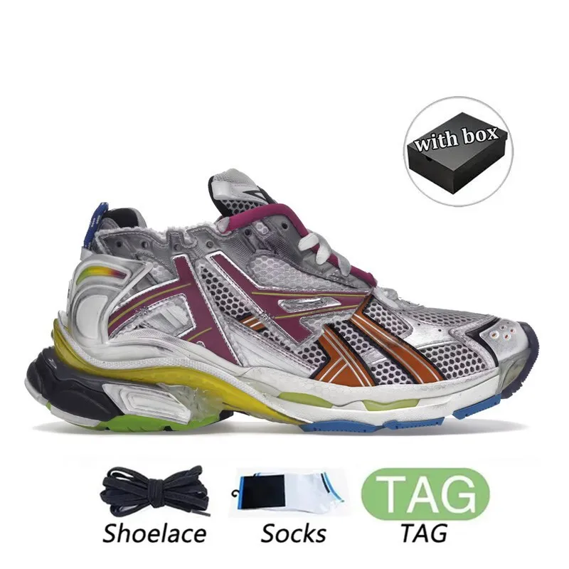 Designer Track LED Runners 7.5 7.0 3.0 Shoes Mens Womens Runner 3 7 White Blue Orange Triple Black Colorful Heels Office Tracks Plate-forme Shoe Trainers Sneakers