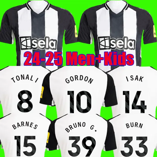 Newcastle Soccer Kits Set TONALI BRUNO G. 24 25 With ISAK WILSON
