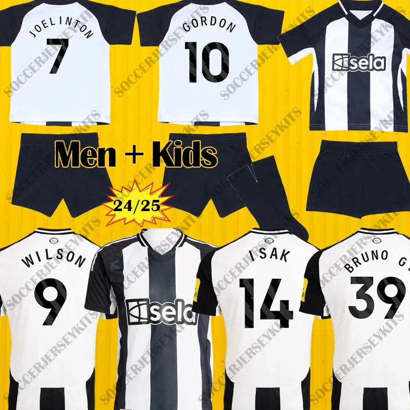 NUFC Football Shirt GORDON ISAK, NEWCA STLE TOP BOTMAN, BRUNO WILSON