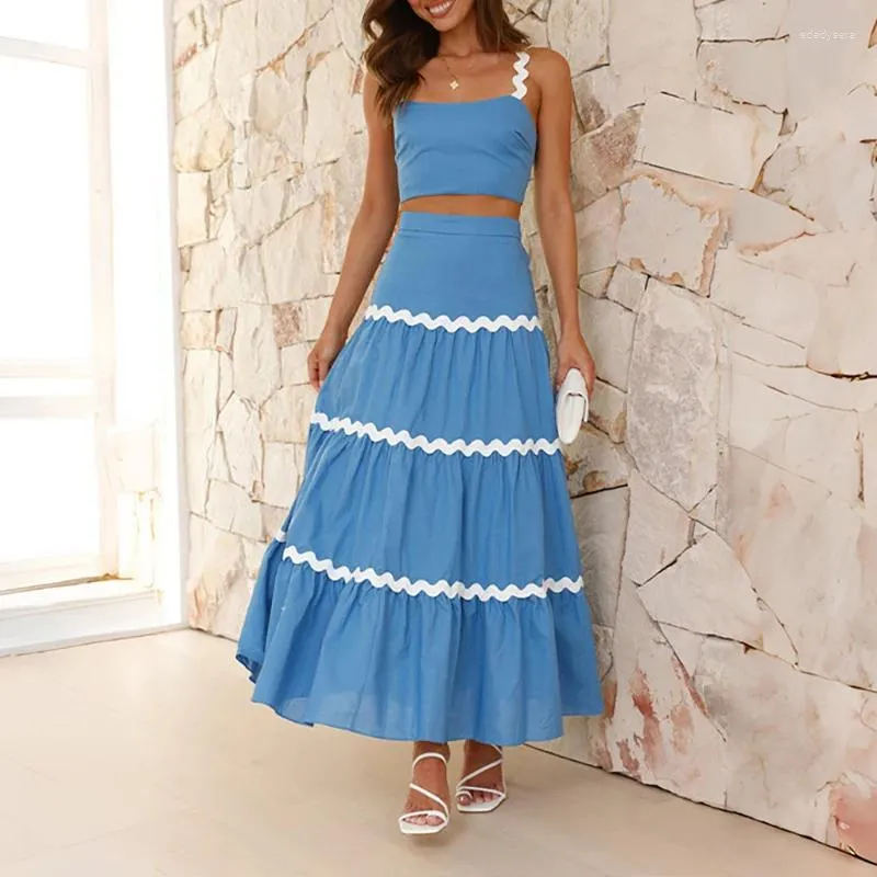 Work Dresses Womens Summer Two Piece Sleeveless Cropped Tank Tops and Long Maxi Skirt Sets from Dhgate Work Dresses - price 31.53 Work Dresses Womens Summer Two Piece Sleeveless Cropped Tank Tops and Long Maxi Skirt Sets from Dhgate Work Dresses - price 31.53