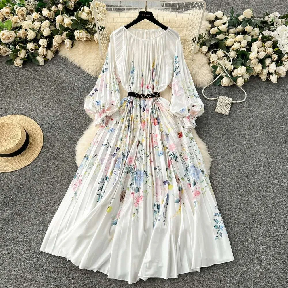 Empire Waist Womens Pleated Maxi Dress with Pleated Waistband for Holiday  Wear from Dhgate Basic & Casual Dresses - price 38.2