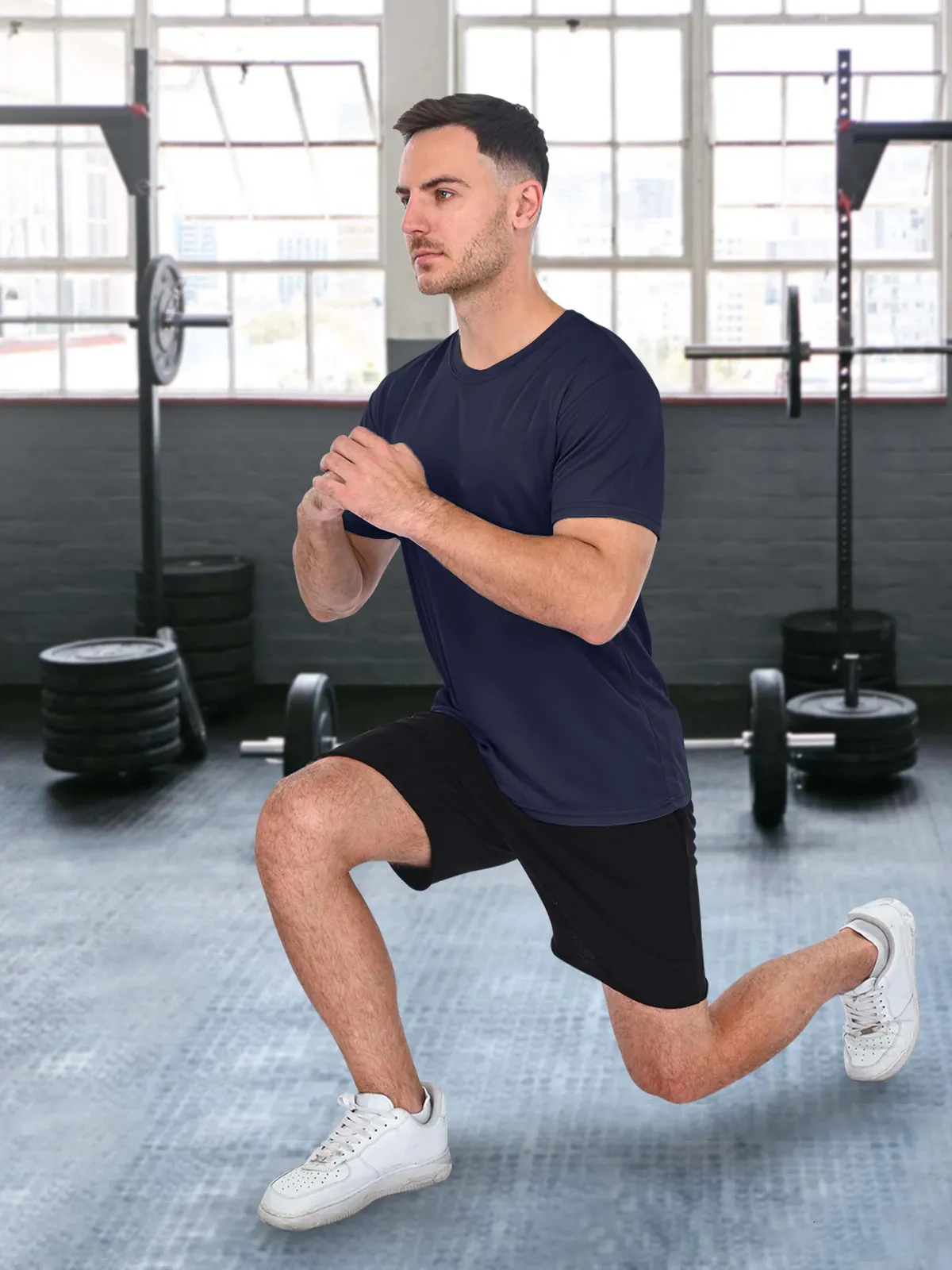 Men's 5 Piece Quick-Dry Crew Neck T-Shirts Lightweight - View #5