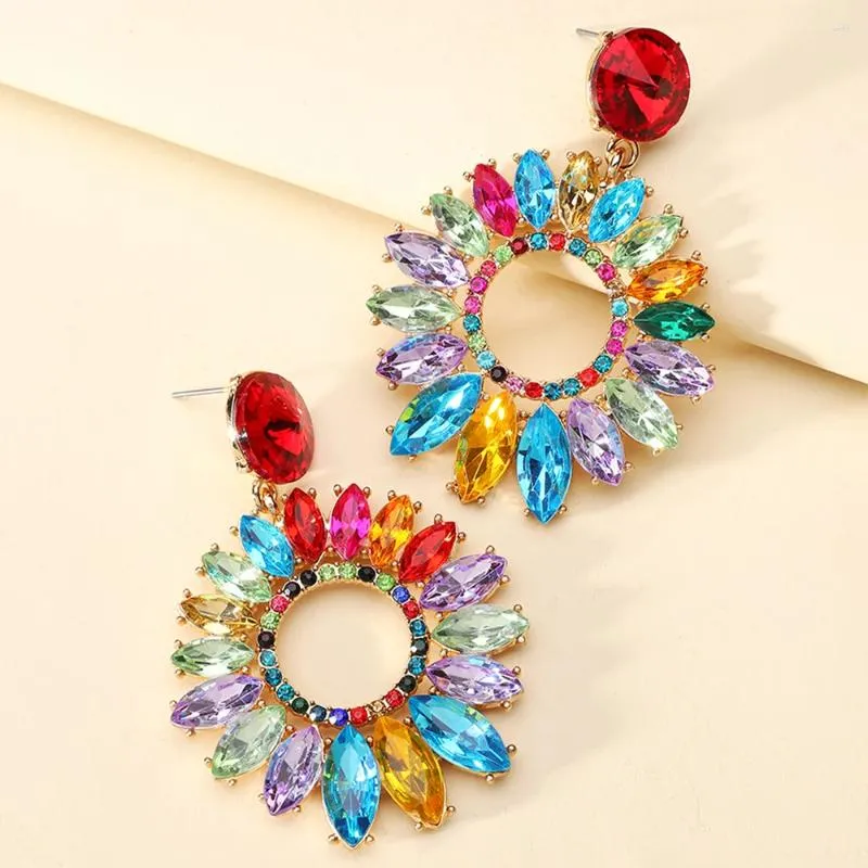 Colorful dangle earrings deals