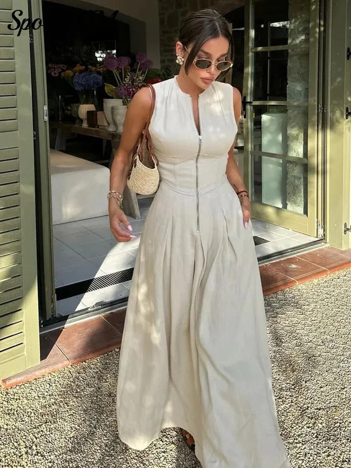 elegant sleeveless dresses Mermaid Elegant Sleeveless Satin Plus SizePopular Best Long Formal Bri –  bridalsew main image 1