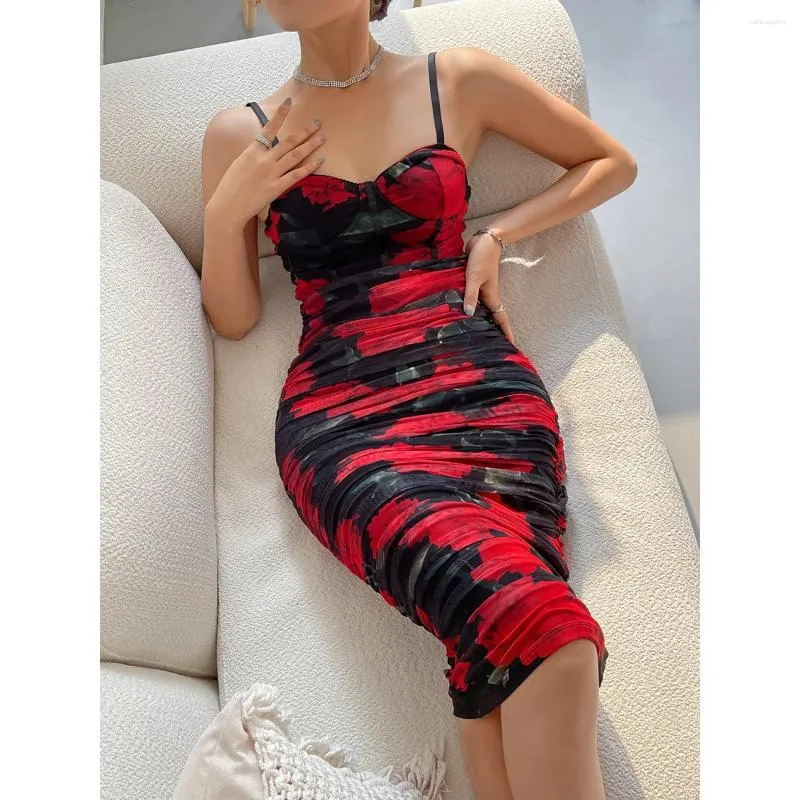Sleeveless Bodycon Corset Dress with Spaghetti Straps Mid-Calf Length  Vintage Style Polyester Material from Dhgate Basic & Casual Dresses - price  37.38