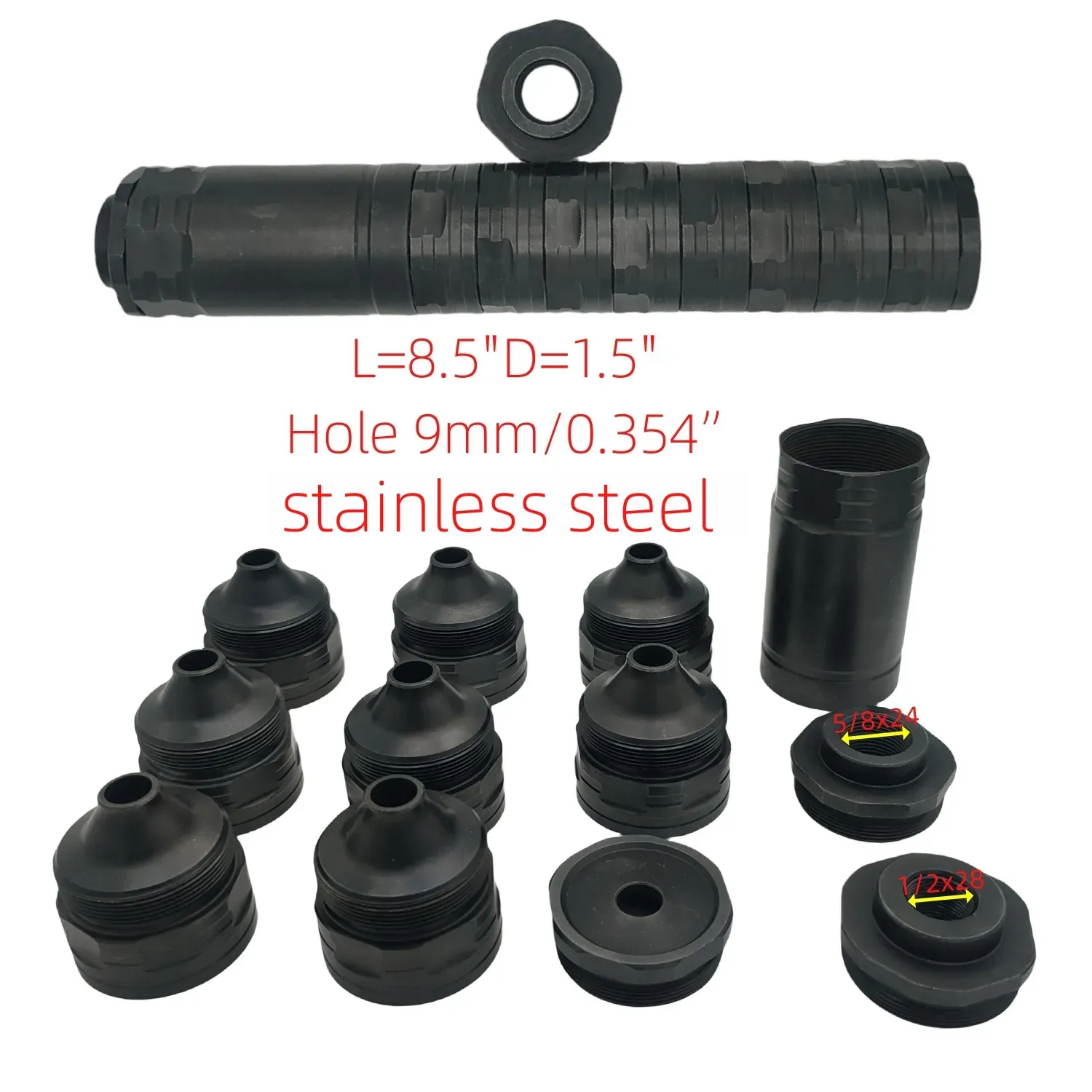 DHgate.com:Stainless Steel Inner Hole Motorcycle Blackqpq