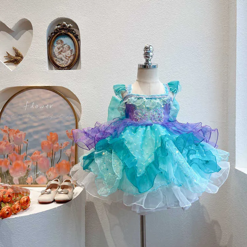 chinese dress ladies Lolita Inspired Swimsuit with Tulle Overlay and Trailing