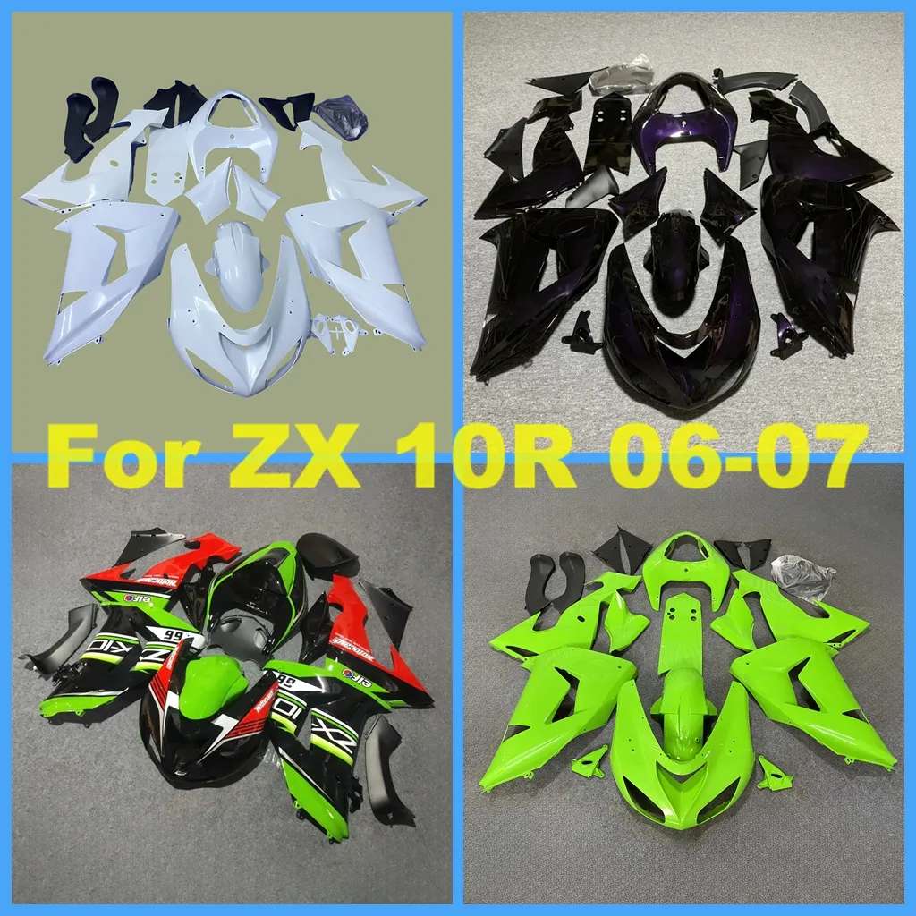 Y Kawasaki ZX 10R 2006-2007 Motorcycle Fairing Kit - High