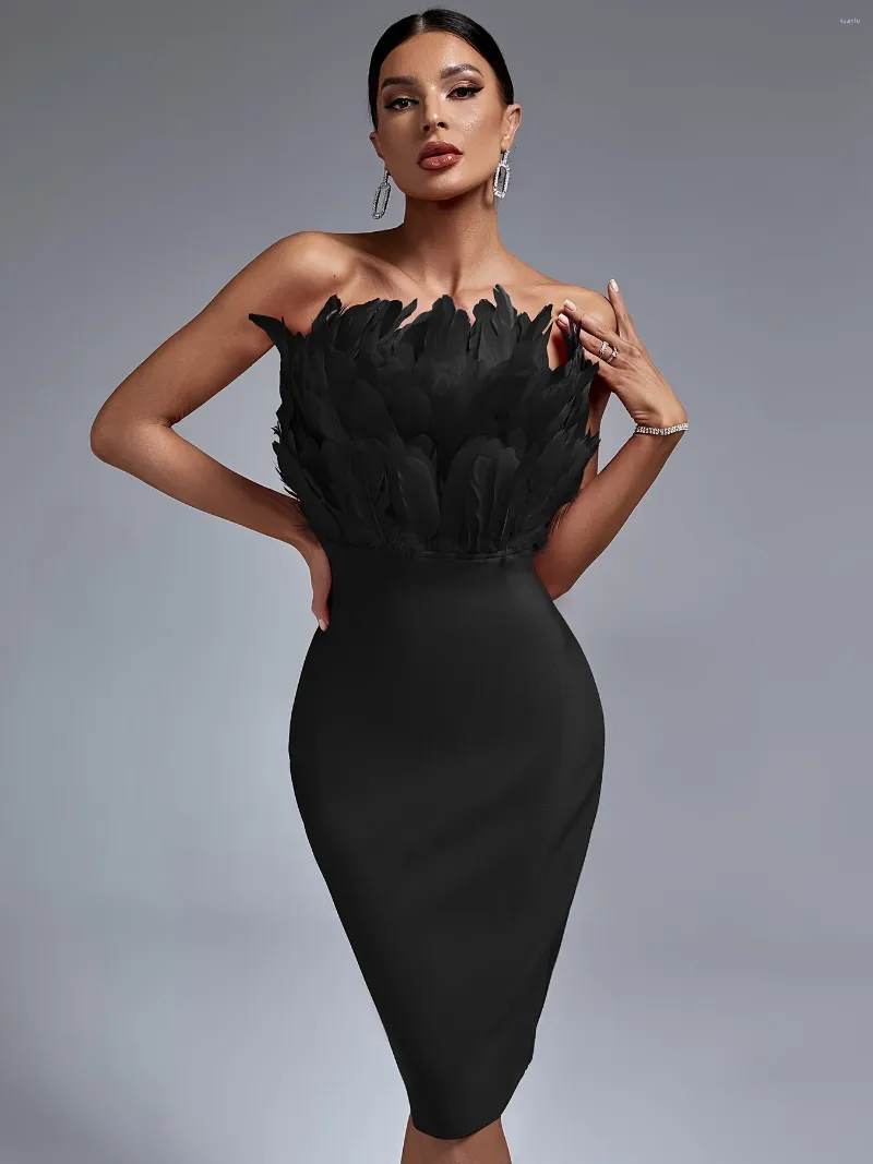 Black Polyester Bodycon Dress Women Mid-Calf Trumpet Silhouette Hooded  Collar Winter