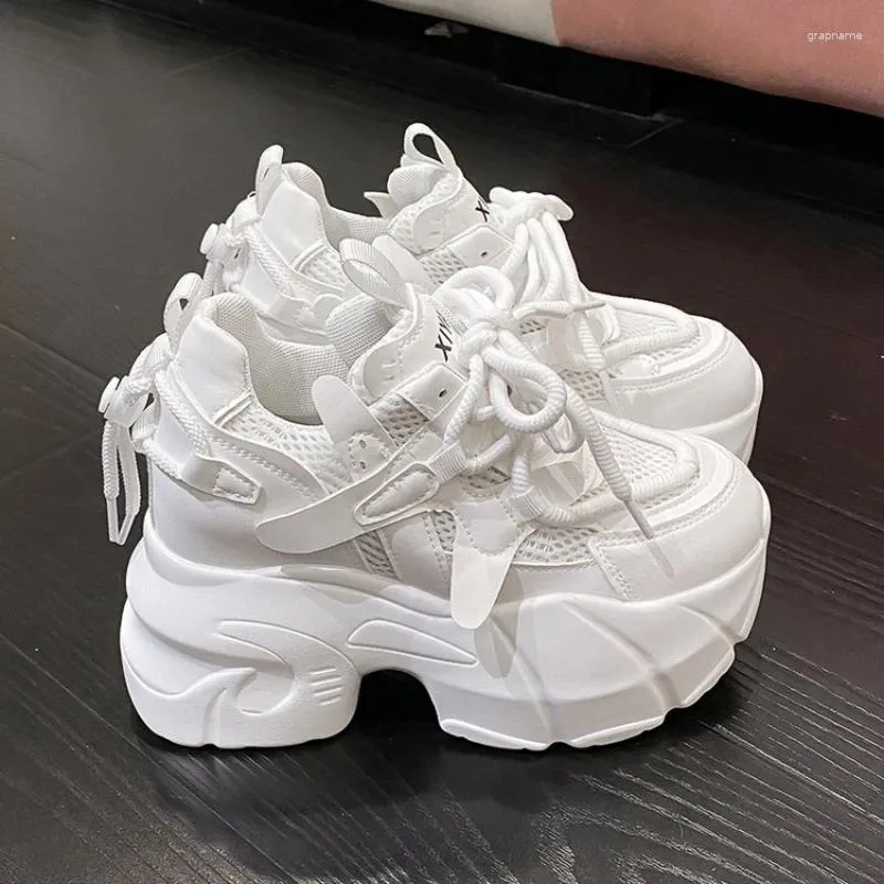 Chunky High-Top Sneakers: 2024 Womens Platform Sports Shoes