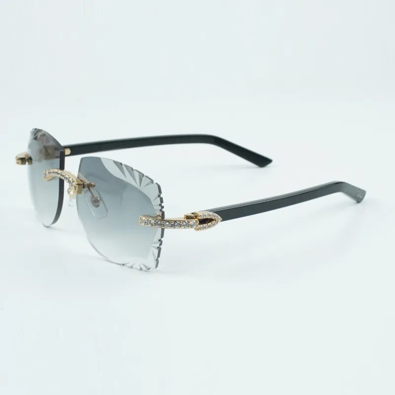 Designer Aztec Diamond Carved Lens Sunglasses Large Size 58 18 135 mm