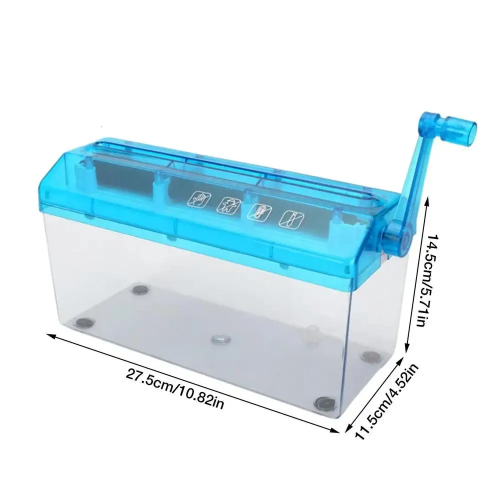 wholesale A4 Mini Portable Hand Paper Shredder Home Manual Shredder File Cutting Machine Manual Cutter Strip Document Cutting Machine 240531
