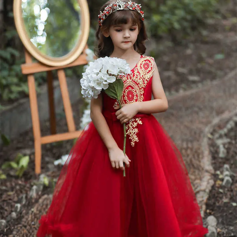 DHgate Elegant Kids Princess Dresses Long Flowy Party Wear Gowns for Girls Baby Kids Maternity