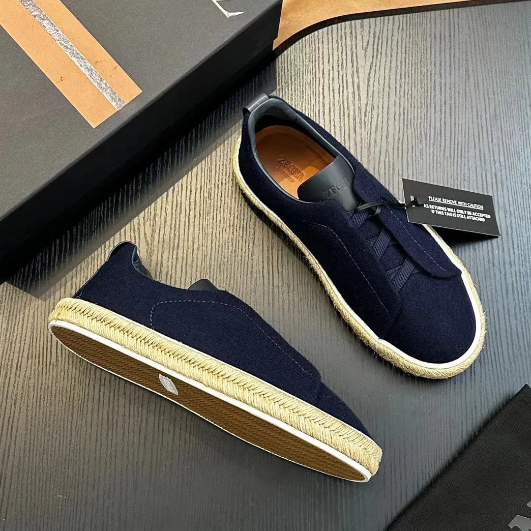 Wholesale Zegna Mens Designer Lace Up Barefoot Dress Shoes
