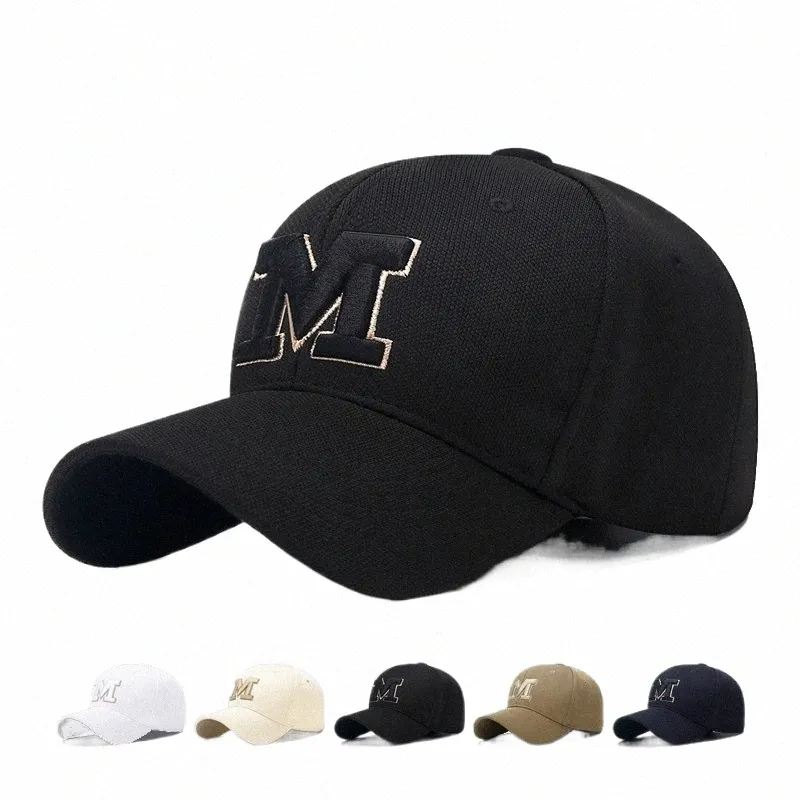 DHgate.com:Plus-Size Snapback Baseball Cap: Embroidered Letter M ...