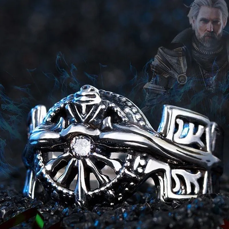 Silver Final Fantasy XV Ring: Adjustable Noctis Lucis Caelum FFXV Ring of  the Lucii for Fans Cosplay