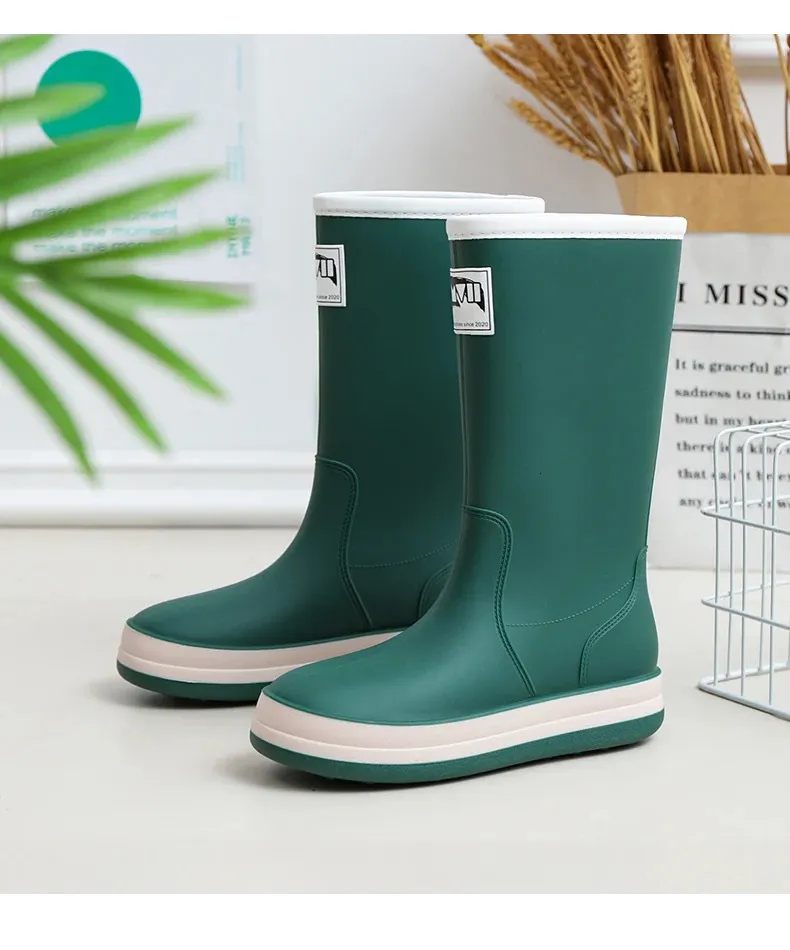 Bottes De Pluie Imperméables Pour Hommes Et Femmes, Galoches Hautes En Caoutchouc Pour La Pêche, Le Travail Et Le Jardin Du 37,6 € | DHgate