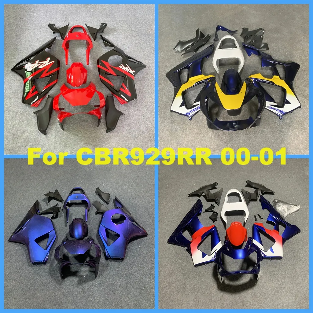 Injection Molding Fairing Kit For Honda CBR929RR 00 01 Red