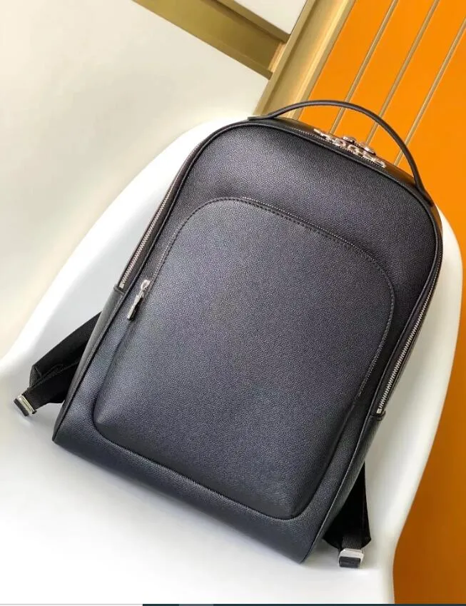 Classic Black Leather Designer Backpack Purse Jumbo Double Flap Bag