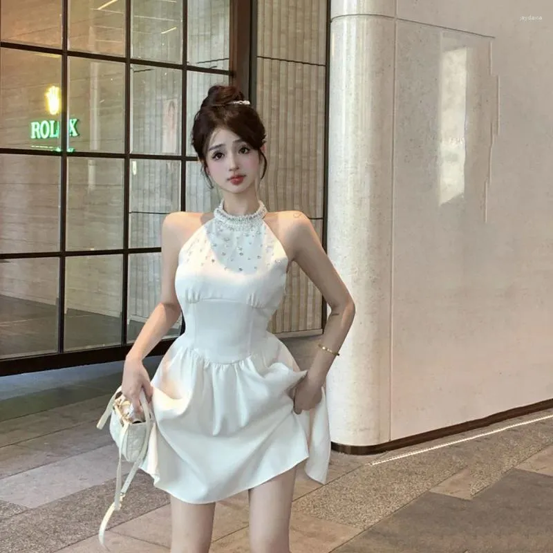 white christmas dresses Vintage Sleeveless Cotton Maxi Dresses Women Casual Clothes Q1771–  FantasyLinen main image 1