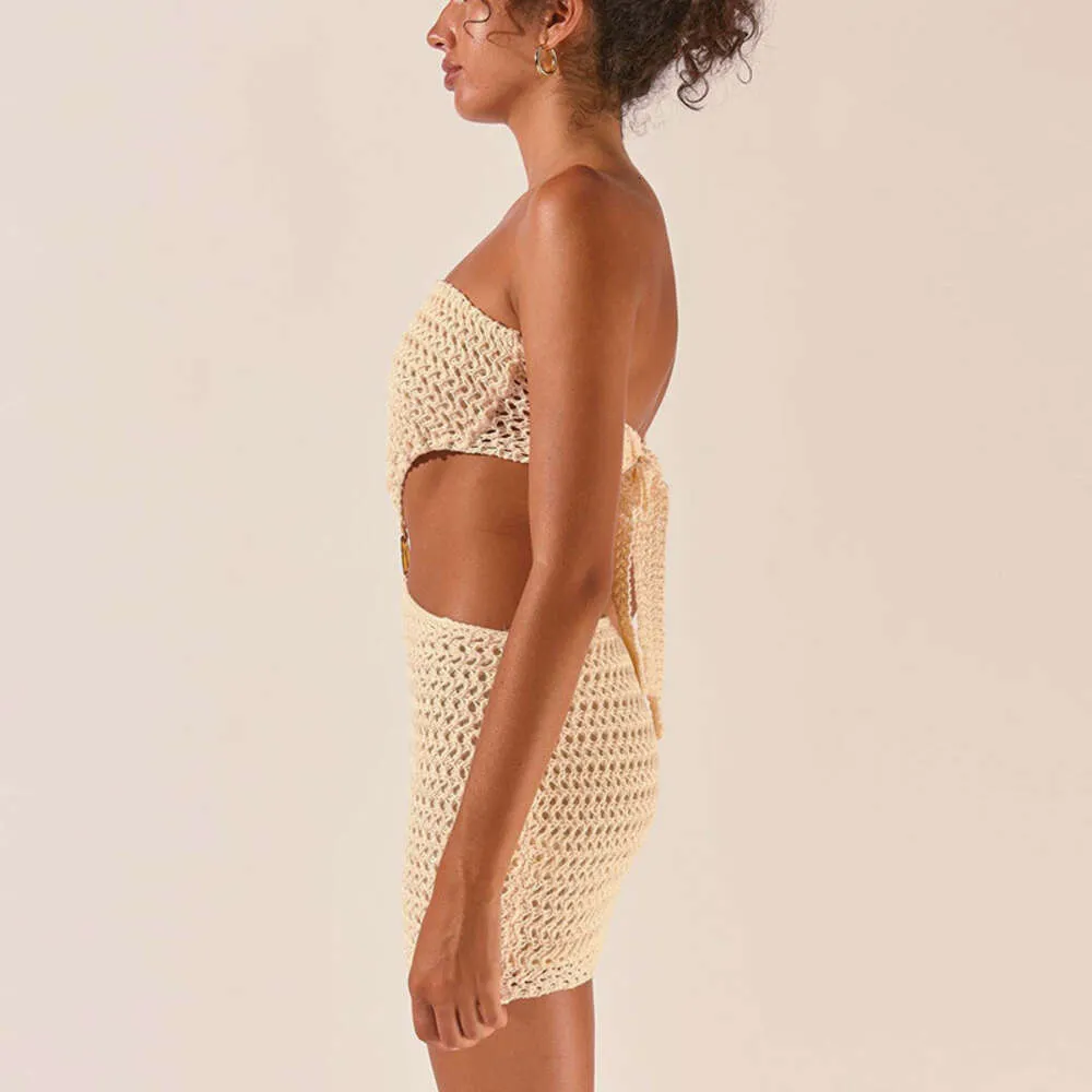 New short tight strapless knit dress with short skirt from Dhgate Women  Beach Wear - price 28.15