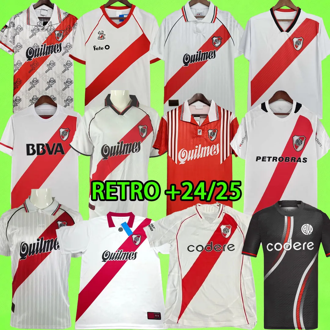 24 25 River Plate Soccer Jerseys 98 99 Retro 15 16 18 19 1986 Falcao Teo Cavenaghi Vintage Salas J.Alvarez Pratto 86 95 96 00 01 09