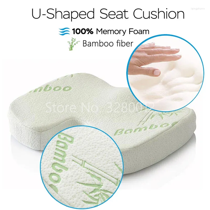 2 In 1 Bamboo Fiber Memory Foam Backrest Pillow Set For Home Office And Health Care Slow Rebound Seat Back And Waist Support Pad From Lqingzhaoo 33.16 DHgate.Com