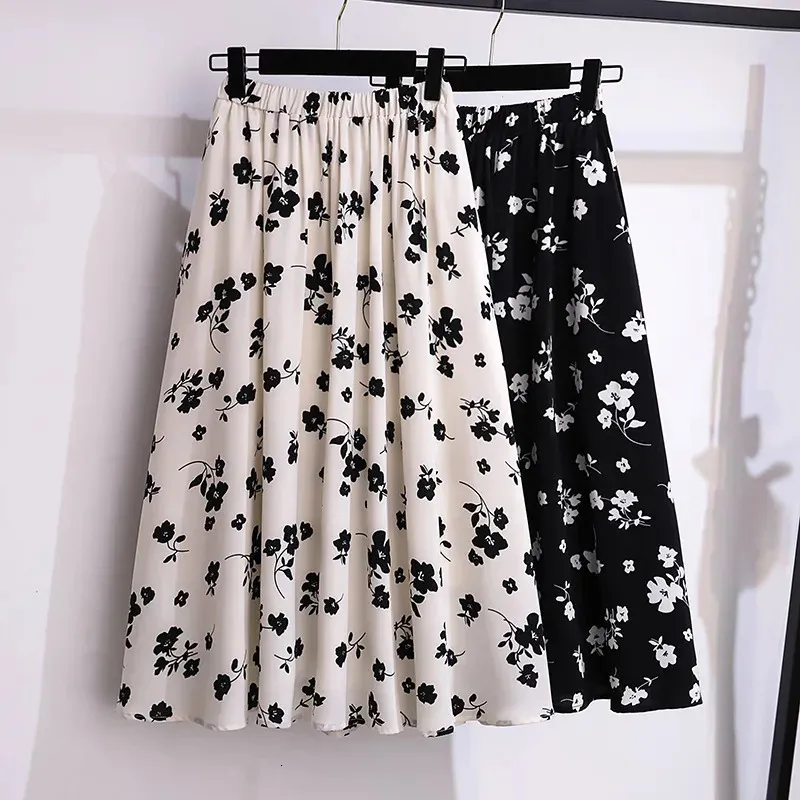 Long floral skirt 5xl hot sale