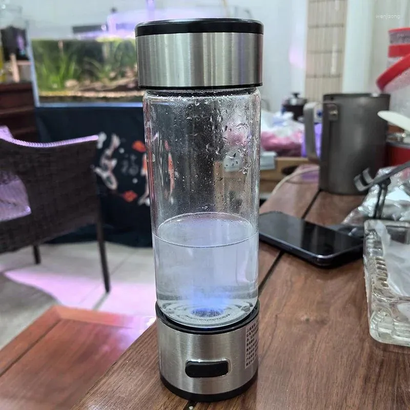 Gourde Génératrice D'eau Hydrogène Madeking 400ml - Rechargeable - Verre