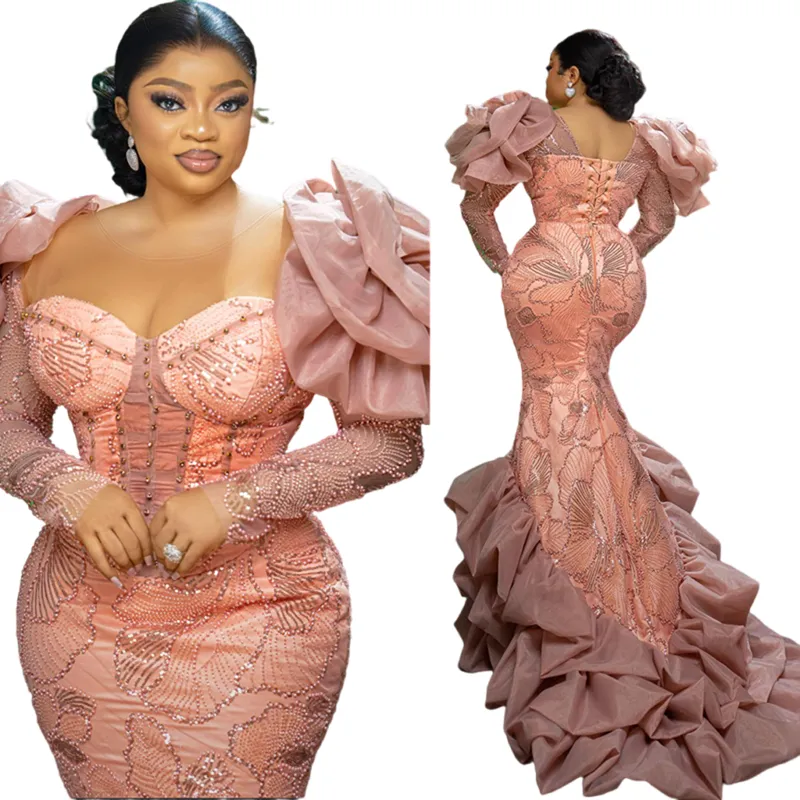 Robe Longue En Dentelle - Coupe Sirène - Taille Haute - Style Élégant & Festif - Soirée, Mariage, Cérémonie - 13