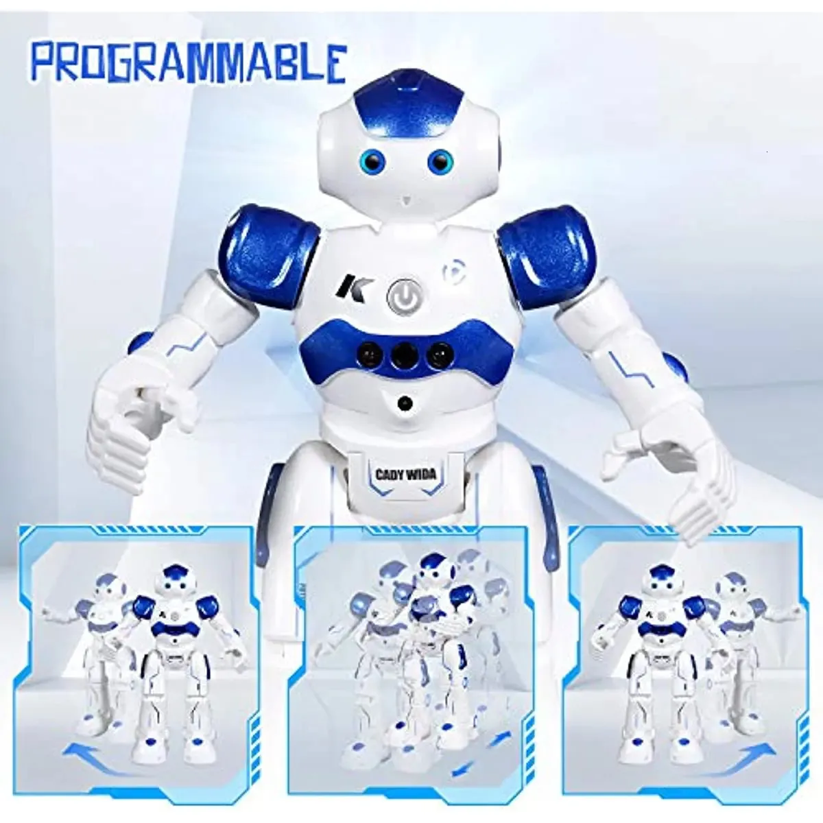 EGNMCR Smart Robot Détection de Gestes Smart Figurine de Contrôle Tactile Robot Chantant Dansant Casse-Tête Balle Cadeaux d'Anniversaire pour Enfants