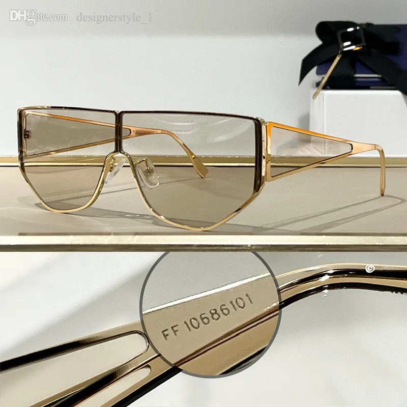 SHIELD SUNGLASSES Oversized Metal Frame Women Men... From  display picture 2
