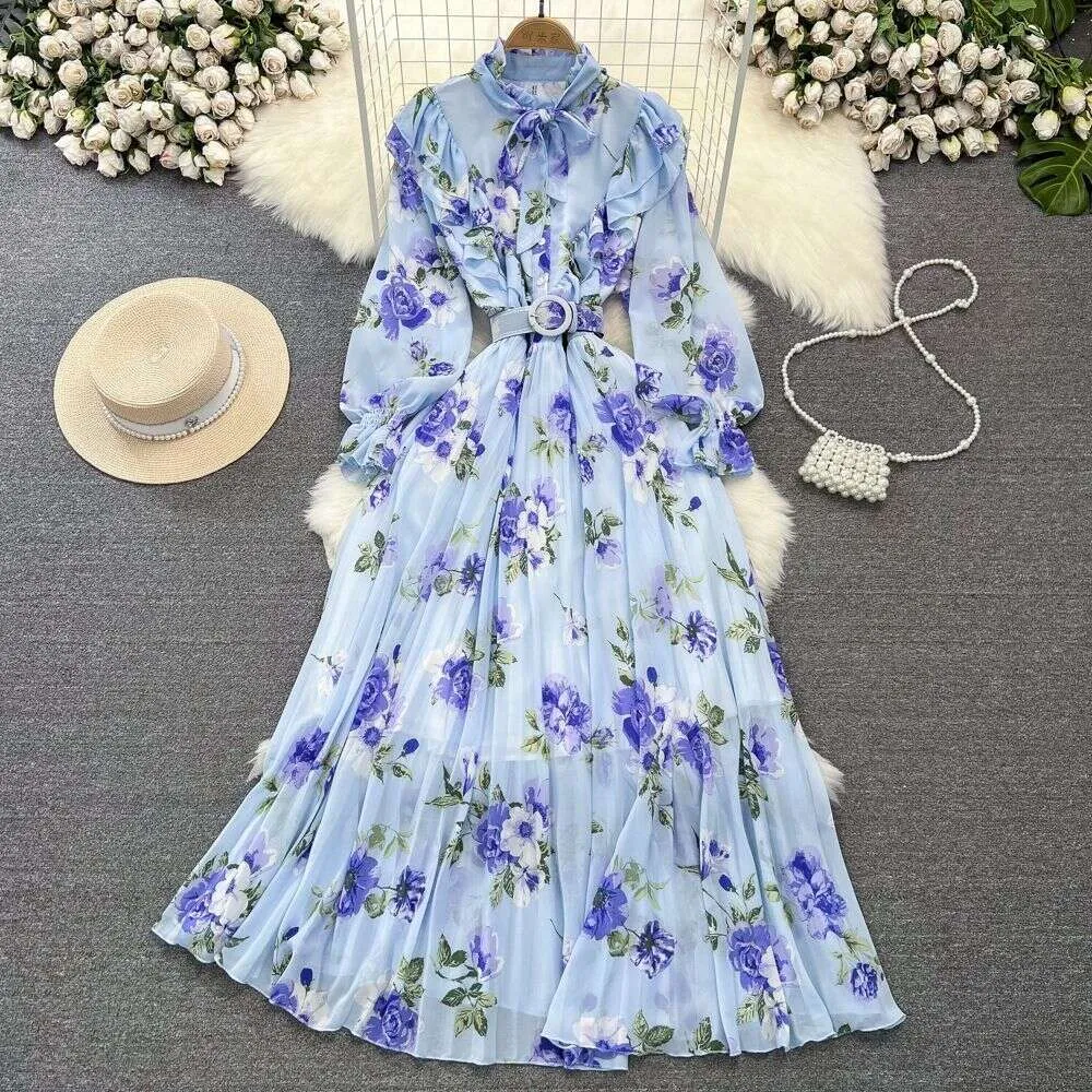 Long Sleeve Chiffon Pleated Maxi Dress With Ruffle... From Join3, $37.19 In Bulk | DHgate.Com Long Sleeve Chiffon Pleated Maxi Dress With Ruffle... From Join3, $37.19 In Bulk | DHgate.Com