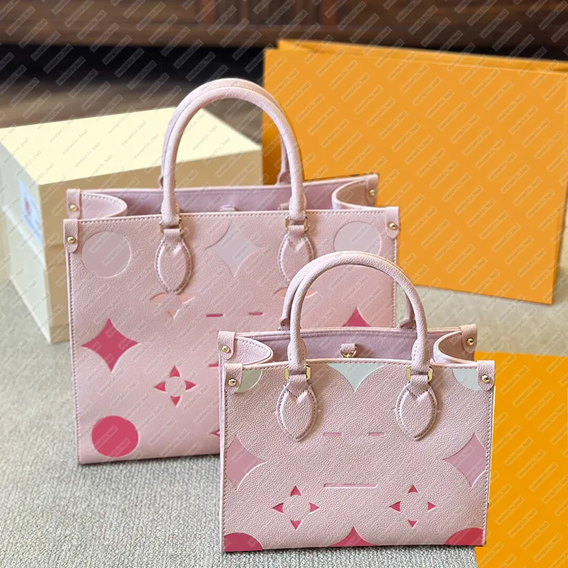 Mom Bag Ice Cream Pink Embossed Flower Tote Pink From